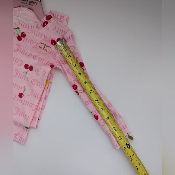 NWT Juicy Couture Girls (2T) Sweetheart Cherry 2-Piece Pyjama/Sleep Set - Picture 13 of 16